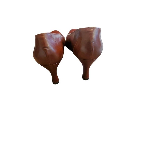 COLE Haan Closed Toe High Heel Leather Pumps Women's Size 8.5B Brown - Picture 4 of 5